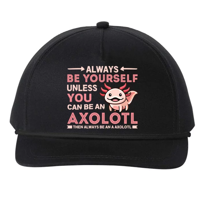 Axolotl Gift Cool Gift Snapback Five-Panel Rope Hat