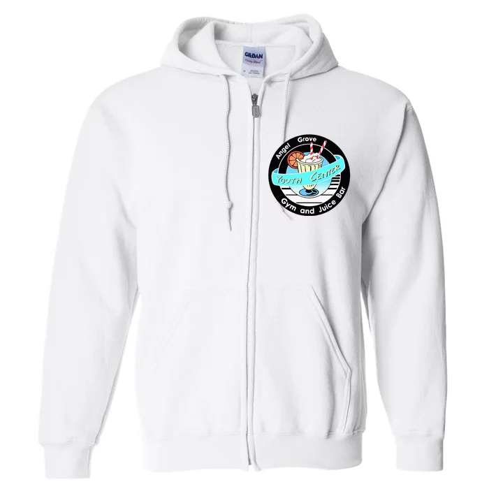 Angel Grove Center Gym And Juice Bar Full Zip Hoodie