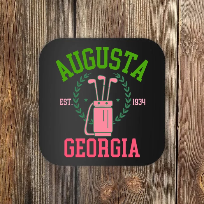 Augusta Georgia Coquette Golf Tournament Bows Social Club Coaster