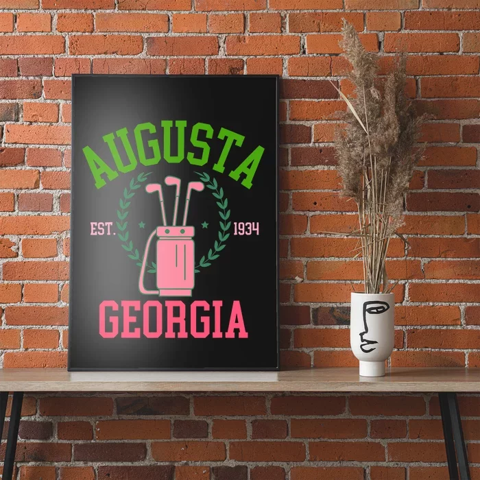 Augusta Georgia Coquette Golf Tournament Bows Social Club Poster