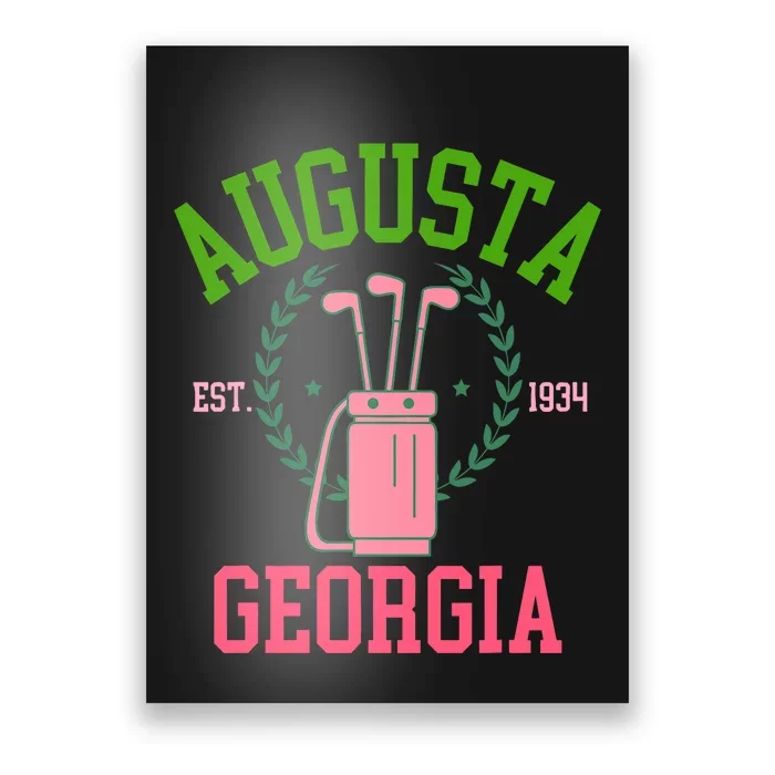 Augusta Georgia Coquette Golf Tournament Bows Social Club Poster