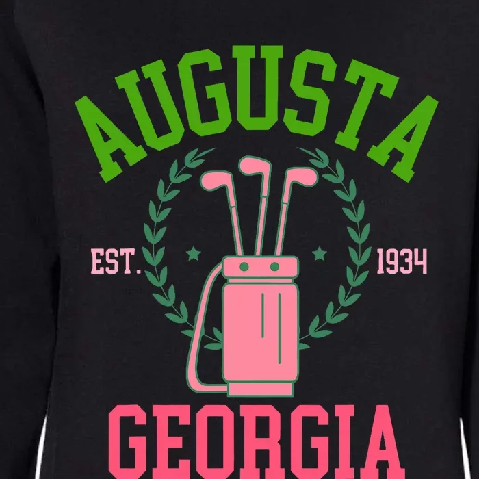 Augusta Georgia Coquette Golf Tournament Bows Social Club Womens California Wash Sweatshirt