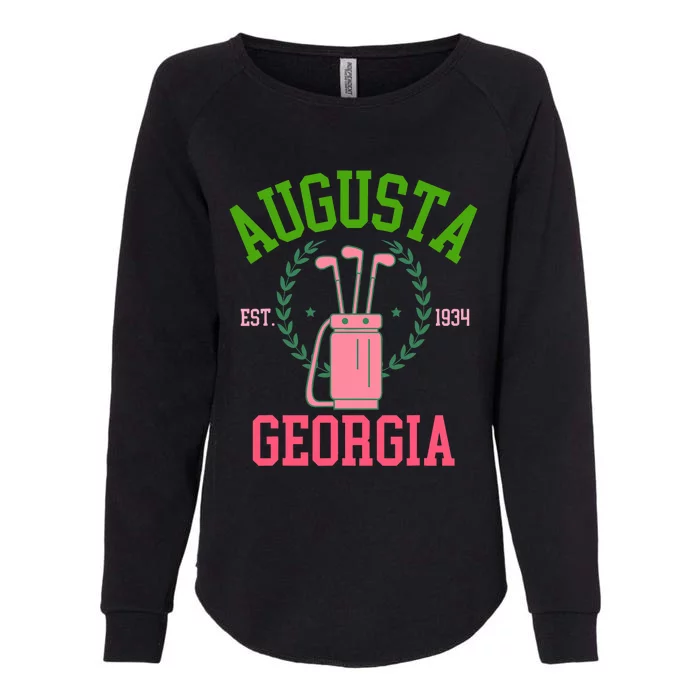 Augusta Georgia Coquette Golf Tournament Bows Social Club Womens California Wash Sweatshirt