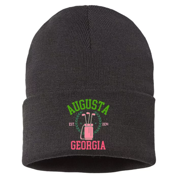 Augusta Georgia Coquette Golf Tournament Bows Social Club Sustainable Knit Beanie