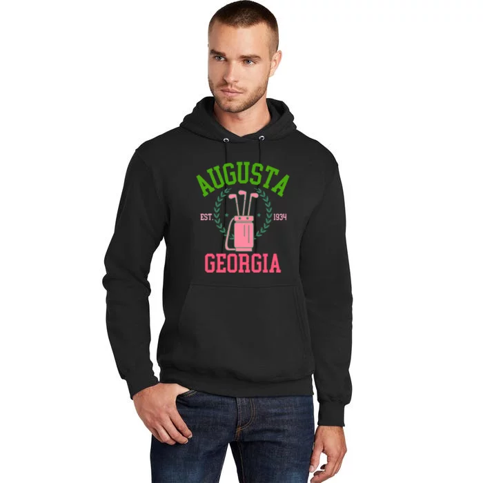 Augusta Georgia Coquette Golf Tournament Bows Social Club Tall Hoodie