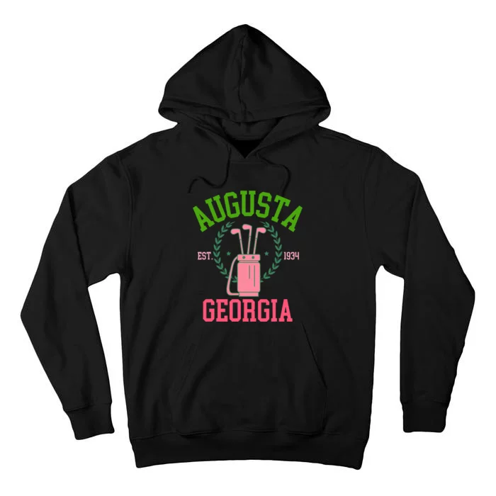 Augusta Georgia Coquette Golf Tournament Bows Social Club Tall Hoodie