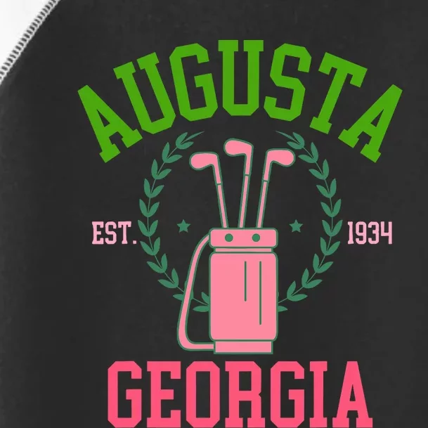 Augusta Georgia Coquette Golf Tournament Bows Social Club Toddler Fine Jersey T-Shirt