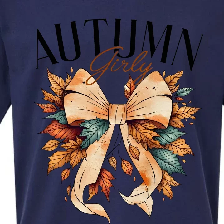 Autumn Girly Coquette Fall Lover Sueded Cloud Jersey T-Shirt