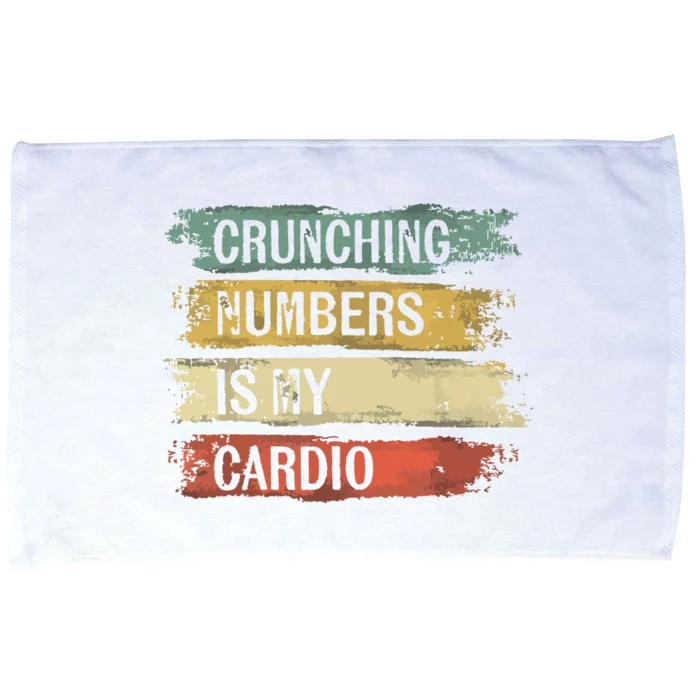 Accountant Gifts Crunching Numbers Is My Cardio Accounting Microfiber Hand Towel