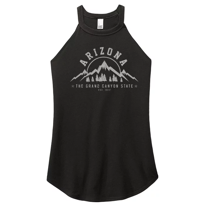 Arizona Grand Canyon State Est. 1912 Mountains Nature Gift Women’s Perfect Tri Rocker Tank