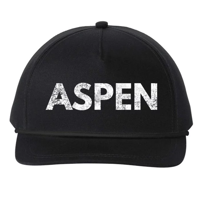 Aspen Gift Colorado Skiing Snapback Five-Panel Rope Hat