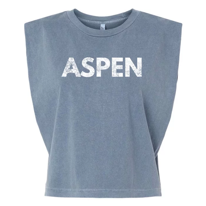 Aspen Gift Colorado Skiing Garment-Dyed Women's Muscle Tee