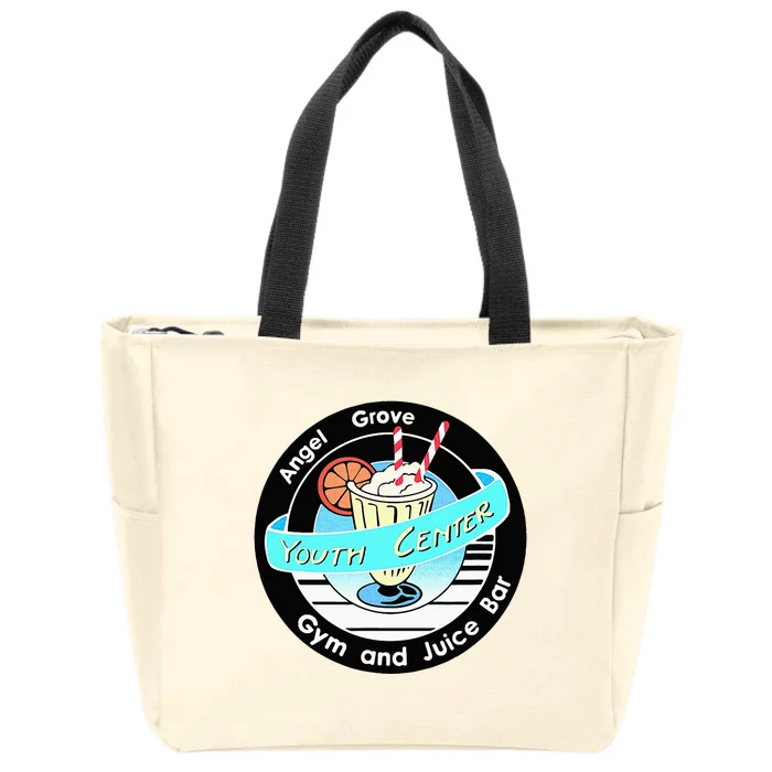 Angel Grove Center Gym And Juice Bar Zip Tote Bag