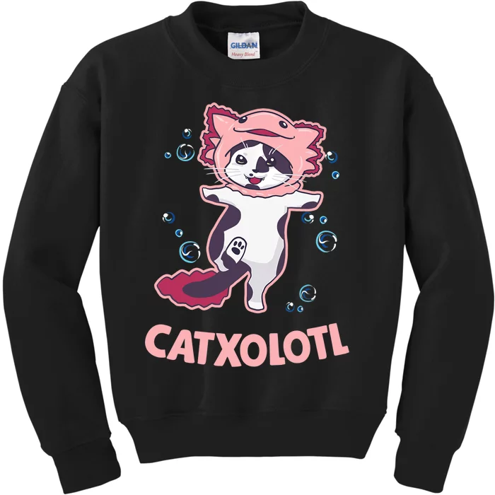 axolotl gifts, catxolotl, axolotl lovers Kids Sweatshirt