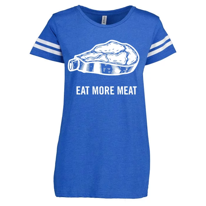 American Gravy Cooking With Gruel Eat More Meat Enza Ladies Jersey Football T-Shirt