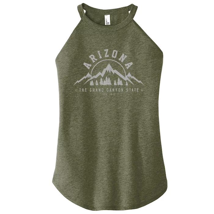 Arizona Grand Canyon State Est. 1912 Mountains Nature Gift Women’s Perfect Tri Rocker Tank