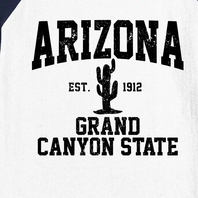 Arizona Grand Canyon State Cactus Souvenir Gift Baseball Sleeve Shirt