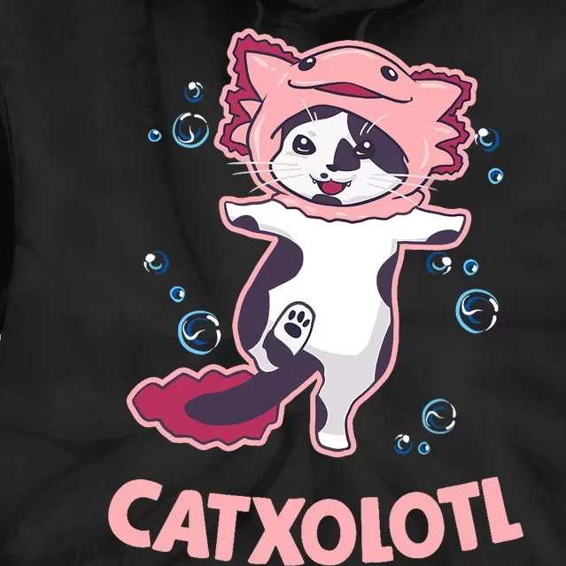 Axolotl Gifts Catxolotl Axolotl Lovers Tie Dye Hoodie