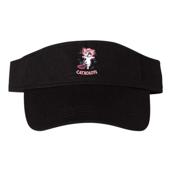 Axolotl Gifts Catxolotl Axolotl Lovers Valucap Bio-Washed Visor