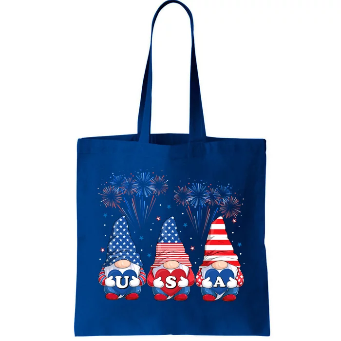 American Gnomes Cute Sunglasses Patriotic Usa 4th Of July Great Gift Tote Bag