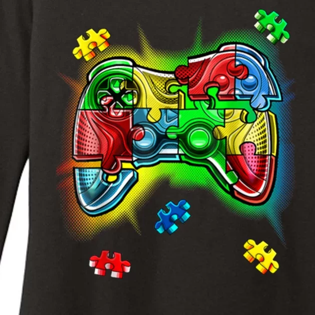 Autism Gamer Controller Womens CVC Long Sleeve Shirt