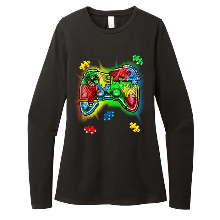 Autism Gamer Controller Womens CVC Long Sleeve Shirt