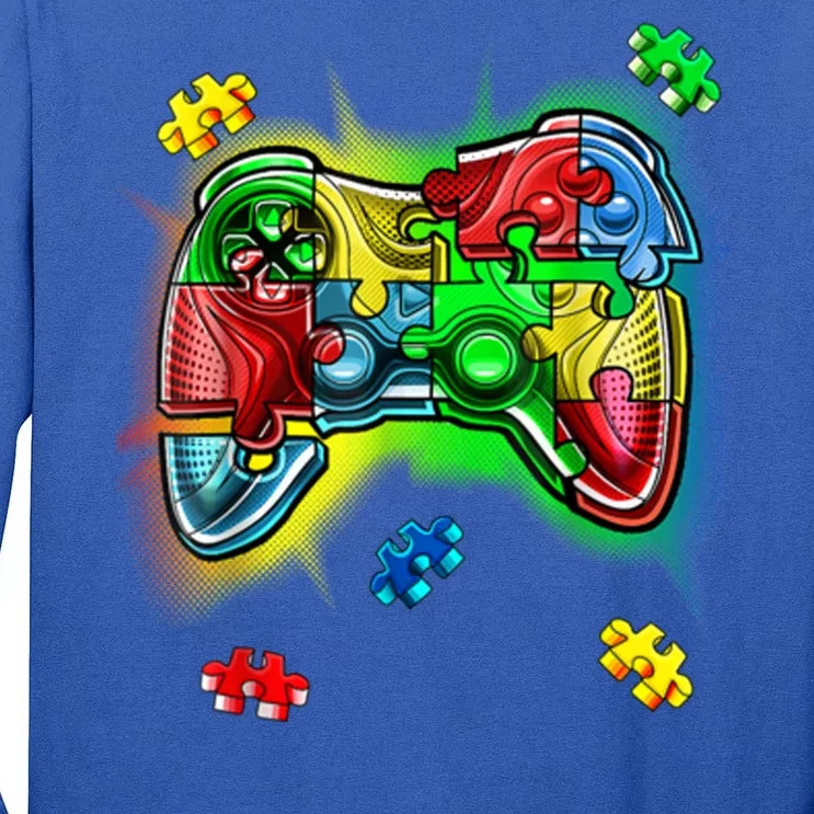 Autism Gamer Controller Tall Long Sleeve T-Shirt