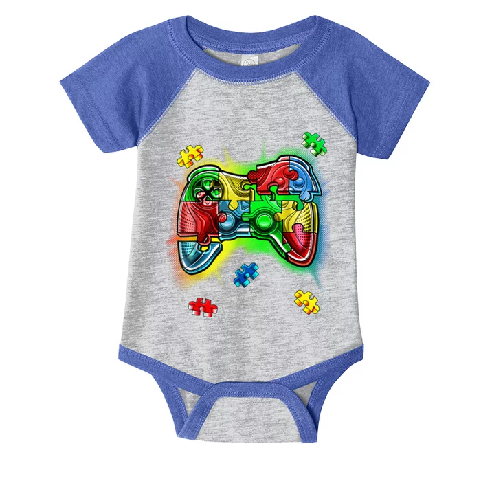 Autism Gamer Controller Infant Baby Jersey Bodysuit