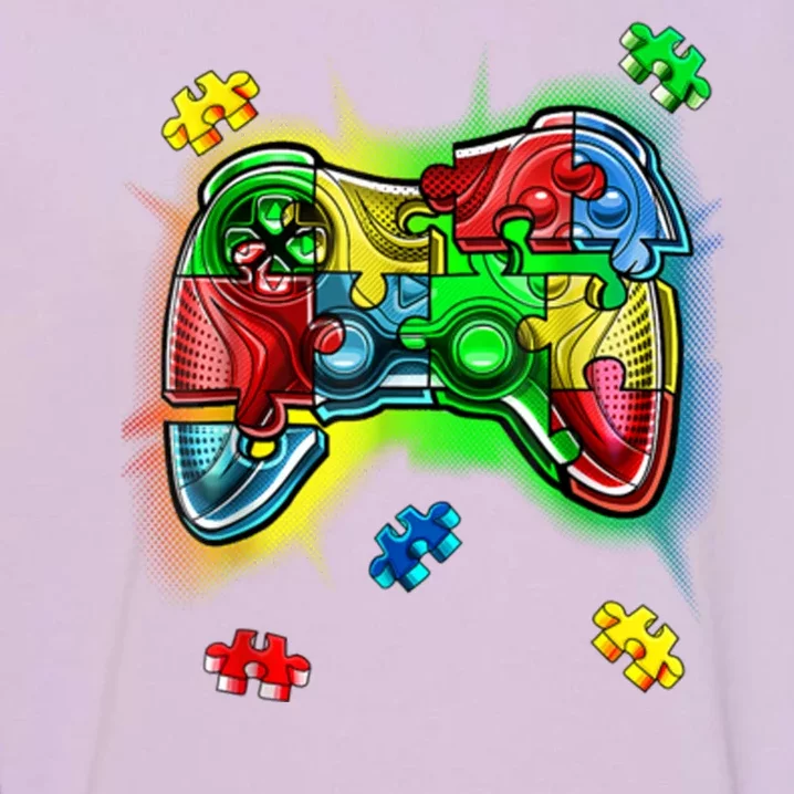 Autism Gamer Controller Garment-Dyed Sweatshirt