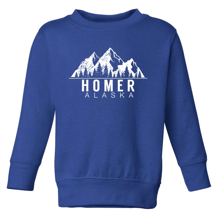 Alaska Gifgift Cool Gift Homer Alaska Gift Toddler Sweatshirt