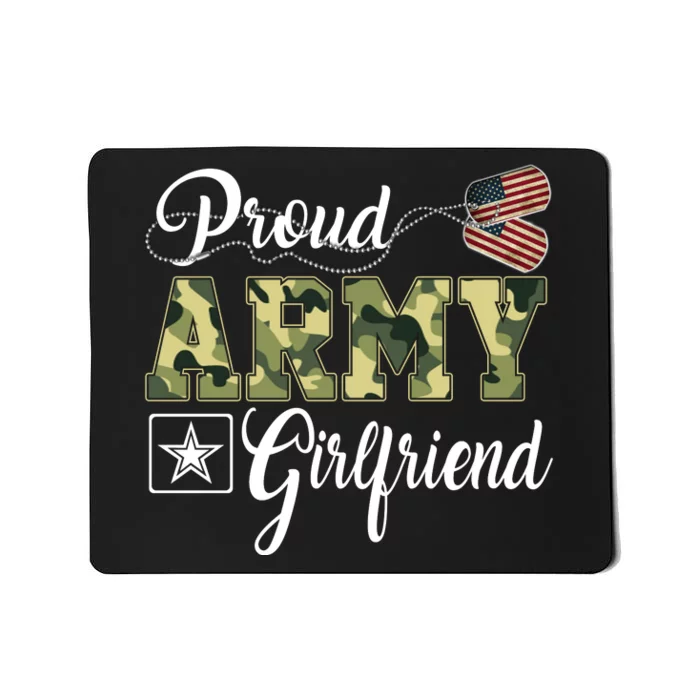 Army Girlfriend Camo Dog Tag Gift Mousepad