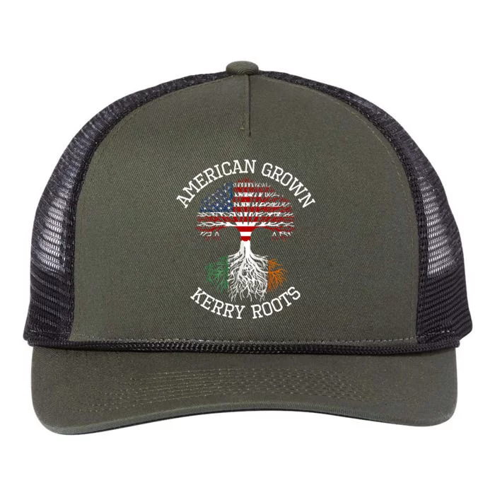 American Grown Co Kerry Irish Roots Ireland Heritage Cute Gift Retro Rope Trucker Hat Cap