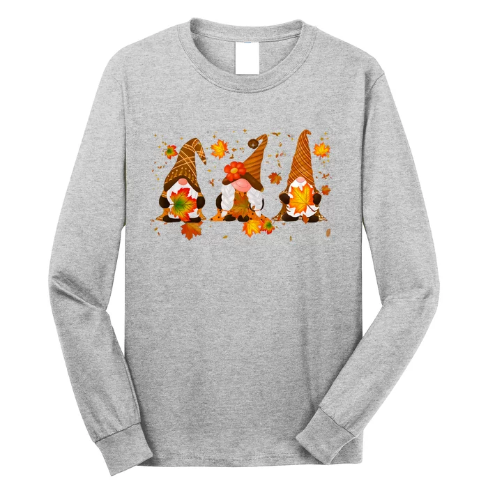 Autumn Gnome Cute Fall Lover Long Sleeve Shirt