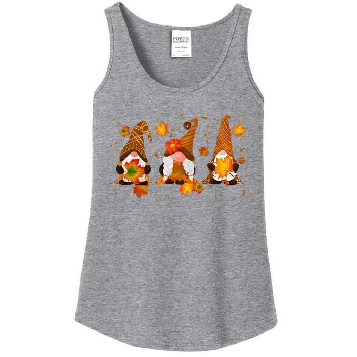 Autumn Gnome Cute Fall Lover Ladies Essential Tank