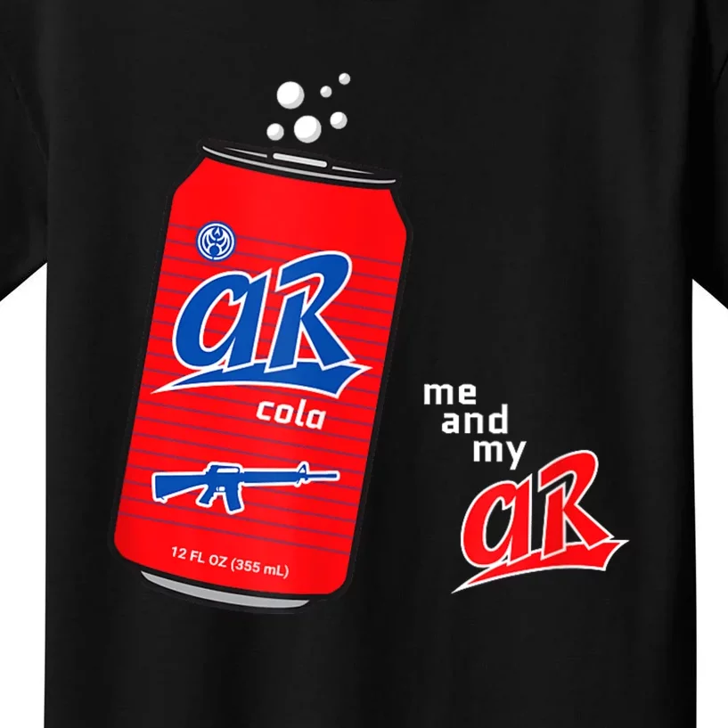 AR15 Gun Cola Parody Soda Kids T-Shirt