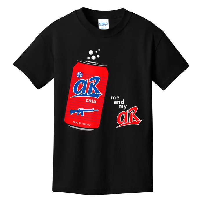 AR15 Gun Cola Parody Soda Kids T-Shirt