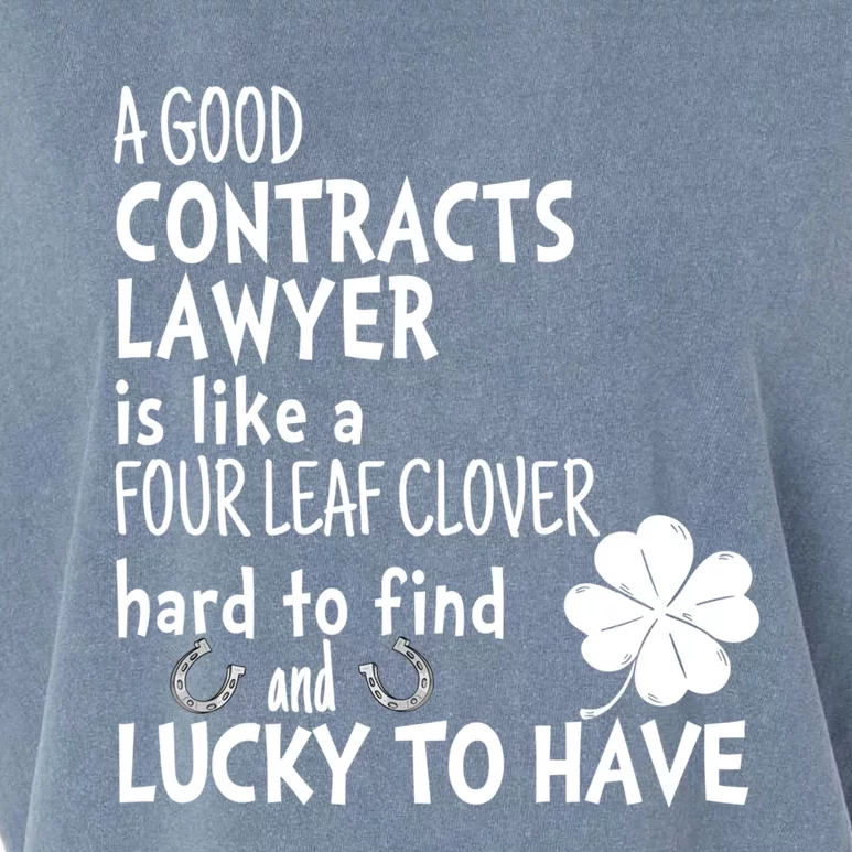 A Good Contracts Lawyer Is Like A 4 Leaf Clover St Patricks Gift Garment-Dyed Women's Muscle Tee