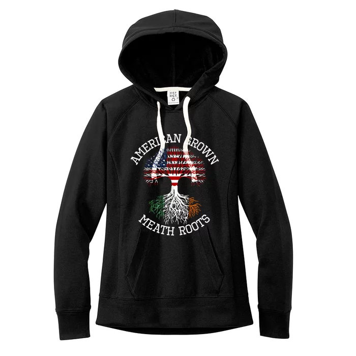 American Grown Co Meath Irish Roots Ireland Heritage Funny Gift Women's Fleece Hoodie