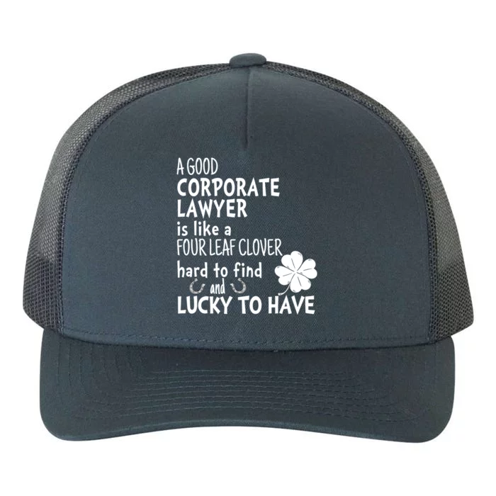 A Good Corporate Lawyer Is Like A 4 Leaf Clover St Patricks Cool Gift Yupoong Adult 5-Panel Trucker Hat