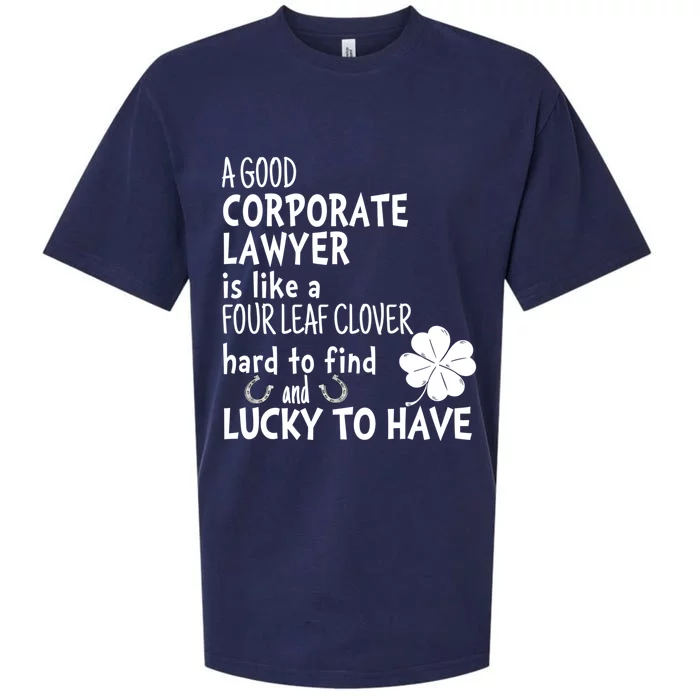 A Good Corporate Lawyer Is Like A 4 Leaf Clover St Patricks Cool Gift Sueded Cloud Jersey T-Shirt