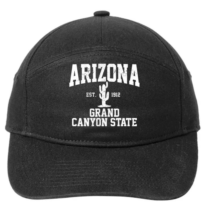 Arizona Grand Canyon State Cactus Souvenir Gift 7-Panel Snapback Hat