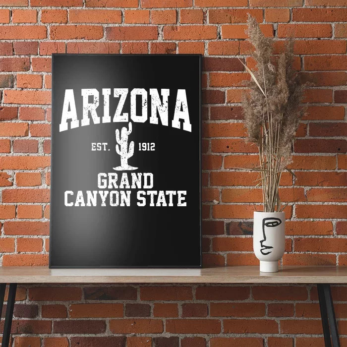 Arizona Grand Canyon State Cactus Souvenir Gift Poster