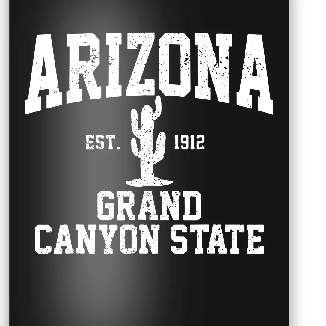 Arizona Grand Canyon State Cactus Souvenir Gift Poster