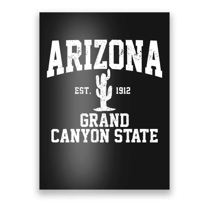 Arizona Grand Canyon State Cactus Souvenir Gift Poster