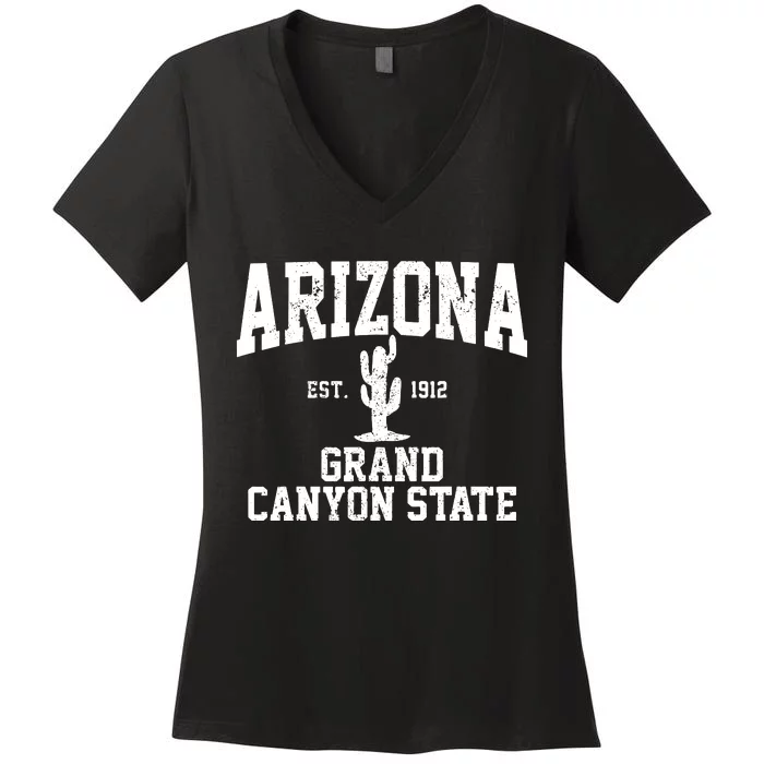 Arizona Grand Canyon State Cactus Souvenir Gift Women's V-Neck T-Shirt