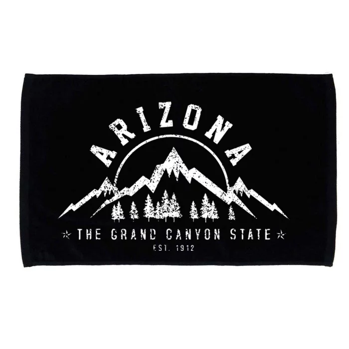 Arizona Grand Canyon State Est 1912 Mountains Nature Gift Microfiber Hand Towel