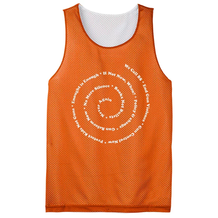 Anti Gun Control Wear Orange End Gun Violence Trend Mesh Reversible Basketball Jersey Tank