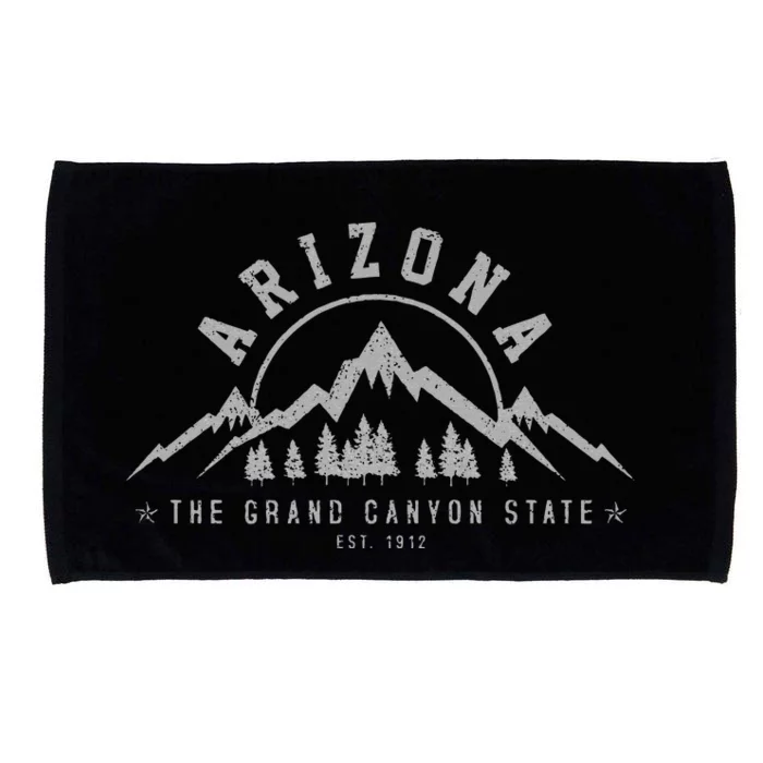 Arizona Grand Canyon State Est. 1912 Mountains Nature Gift Microfiber Hand Towel