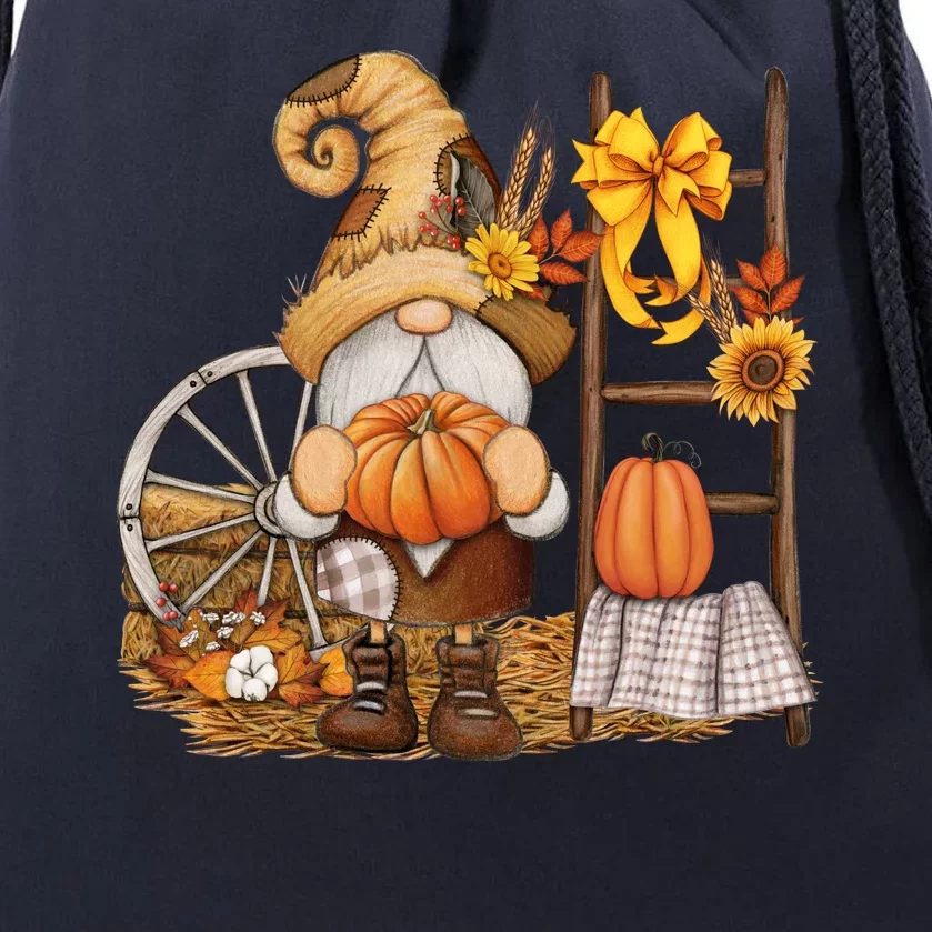 Autumn Gnome Cute Fall Season Drawstring Bag