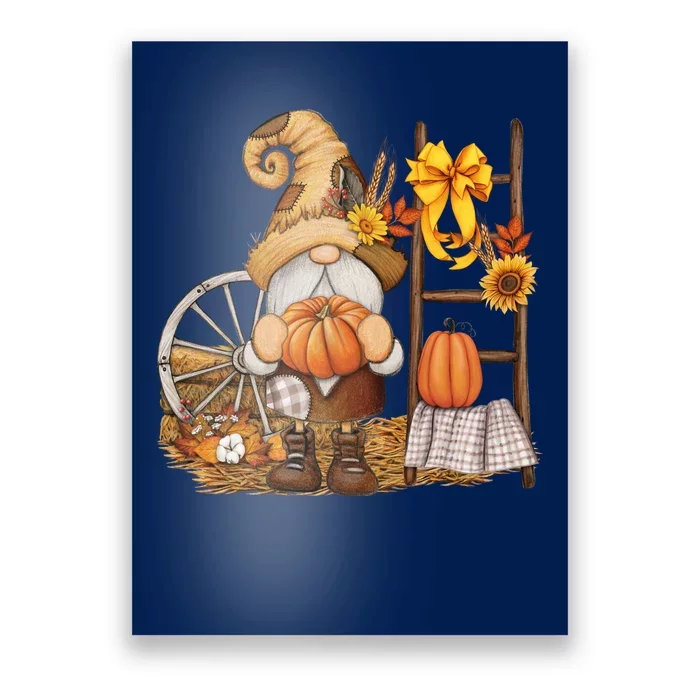 Autumn Gnome Cute Fall Season Poster